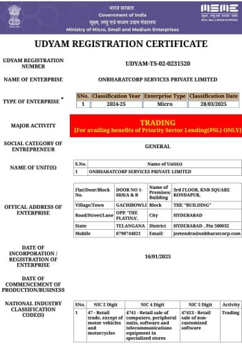 onBharatCorp-MSME-PAGE1